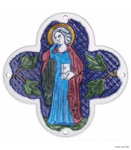 Ниуэ 2 доллара 2014г. "Святой Иоанн в трауре". Монета в капсуле; шикарном деревянном подарочном футляре; номерной сертификат; коробка. СЕРЕБРО 31,10 гр. (1 oz).