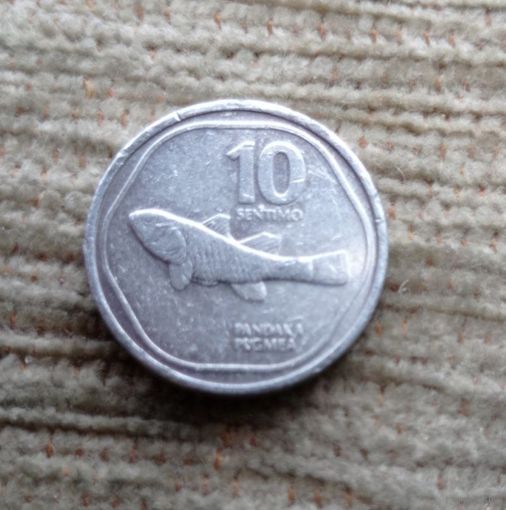 Werty71 Филиппины 10 сентимо 1983 Рыба Филиппинские острова