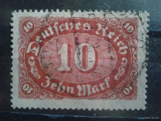 Германия 1922 Стандарт 10 м ВЗ2 Михель-3,0 евро гаш.