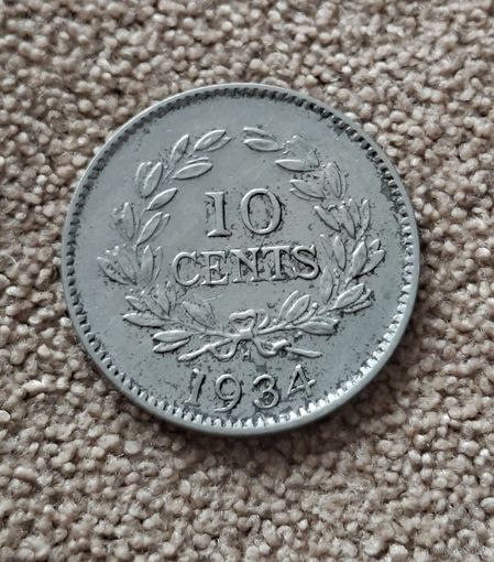 Саравак 10 центов 1934 Чарльз Вайнер Брук