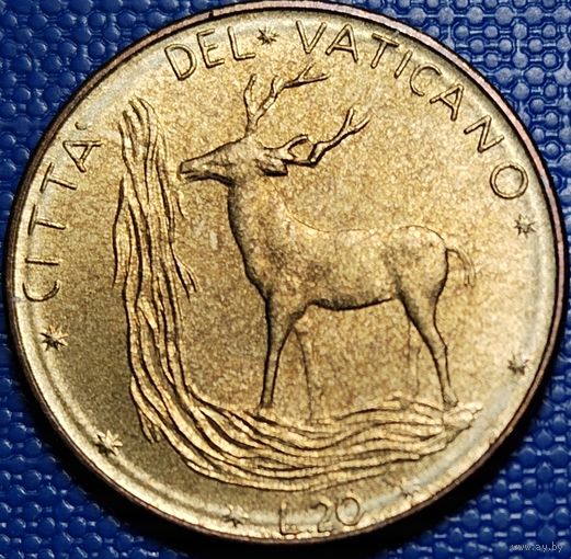 Ватикан 20 лир 1972 г.