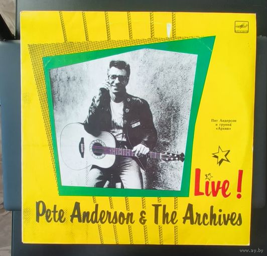Пластинка Pete Anderson and Archives Live! Пит Андерсон и группа Архив