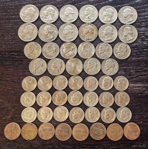 Монеты США с рубля