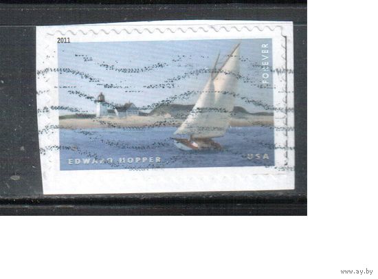 США-2011 (Мих.4753) , гаш. ,  Живопись (одиночка), вырезка