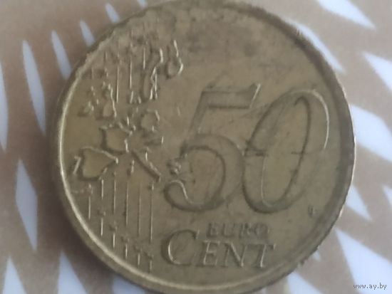 50 евроцента Испания 2000 год.