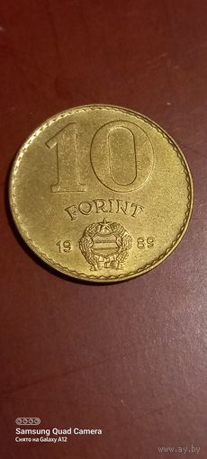 Венгрия, 10 форинтов 1989.