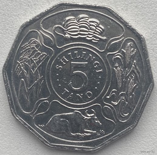 Танзания 5 шиллингов 1990 г.