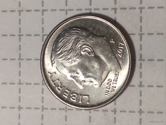 10 центов США 2017 год
