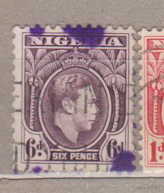 Британские колонии Король Георг VI Известные личности Нигерия 1938 год лот 15