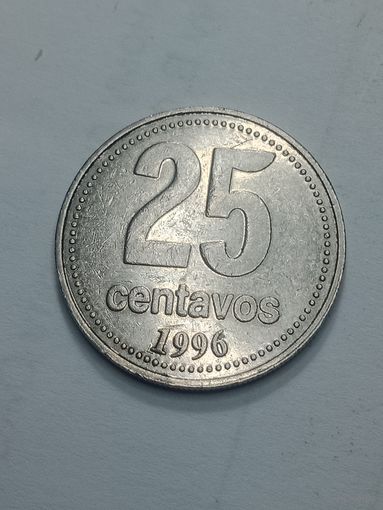 Аргентина 25 сентаво 1996 года .