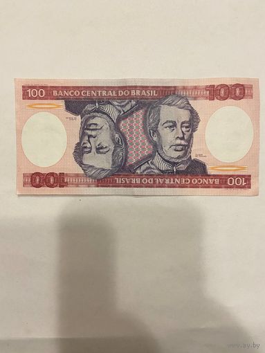 Бразилия 100 крузейро 1981г-0901