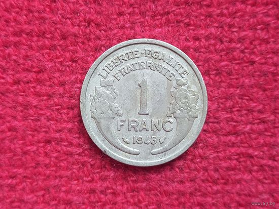 Франция 1 франк 1948 г. Ал-3