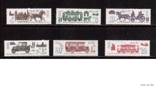СССР-1981, (Заг.5182-5187) **  , Городской транспорт