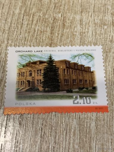 Польша 2001. Орхард Лэйк. Архив и библиотека Польши. Марка из серии