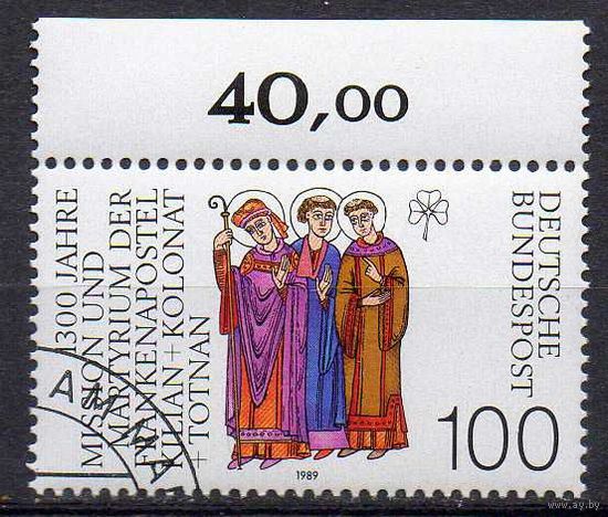 1300 лет со дня смерти Святых Килиана, Колоната и Тотнана ФРГ 1989 год серия из 1 марки
