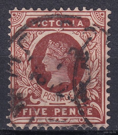 135.Aust. Великобритания. Австралийские штаты. Виктория. Стандарт. 1905 г. 5p. Mi.#152A.