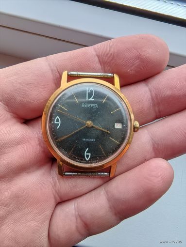 Часы восток ссср наручные, позолота ау 20