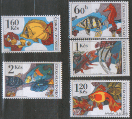 ЧСЛ. М. 2250/54. 1975. Аквариумные рыбки. ЧиСт.