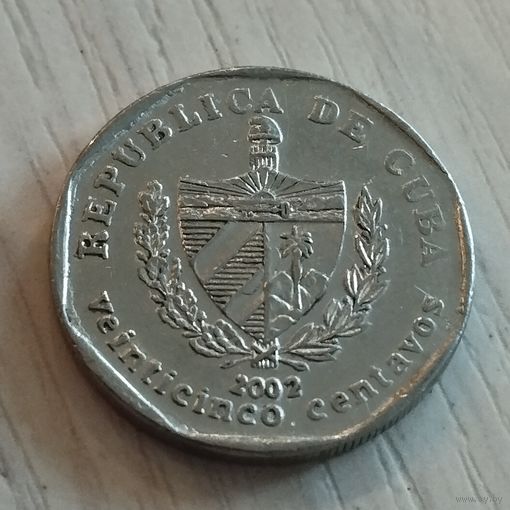 Куба ,25 сентаво 2002г.
