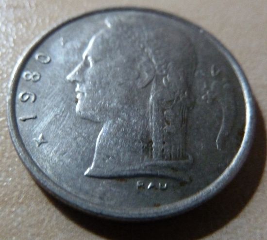 1 франк 1980 BELGIQUE