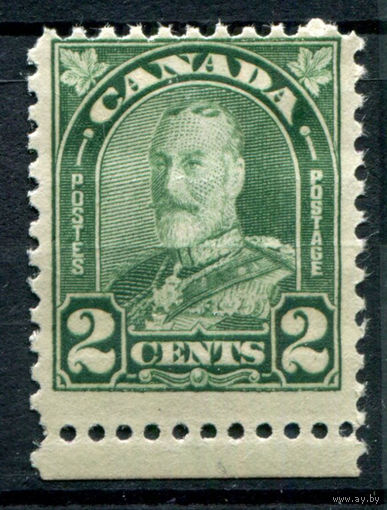 Британские колонии - Канада - 1930/31г. - король Георг V, 2 с - 1 марка - MNH с пузырьками на клее [Mi 141]. #3-WB-96-A-2
