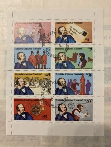 Экваториальная Гвинея 1979. Rowland Hill 1796-1879. Полная серия