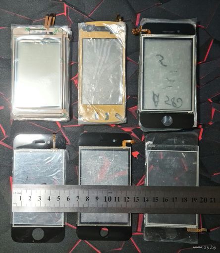 Сенсорные стеклянные экраны для старых копий iPhone и Nokia. Поштучно