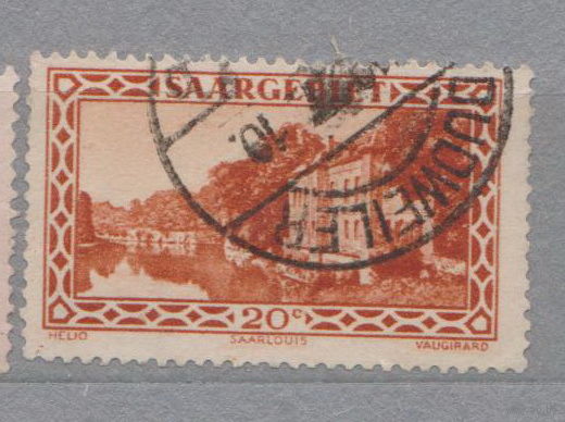 Саар Германия архитектура местные мотивы 1926 год    лот 5