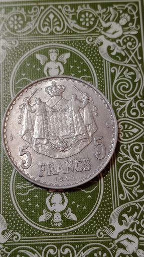 Монако 5 франков 1945