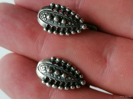Серьги серебро 925пр звезда лот 432с