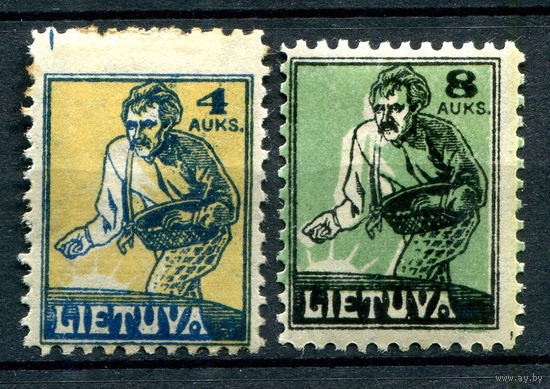 Литва - 1922г. - Сеятель - 2 марки - полная серия, MH [Mi 124-125]. #1-Li-4-A-1