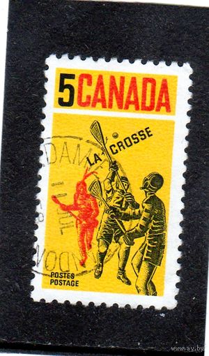 Канада. Mi:CA 424. Игроки в лакросс. 1968.