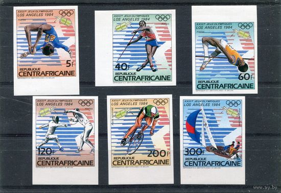 ЦАР. Летние олимпийские игры Лос-Анжелес 84. Беззубцовая серия