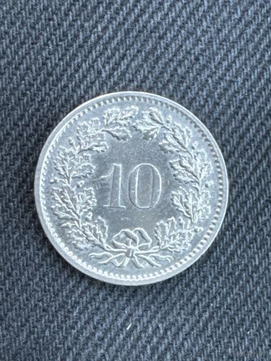 10 раппенов Швейцария 1979