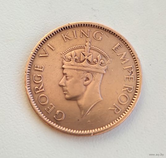 Британская Индия 1/4 анны 1940 Георг 6.