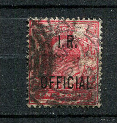 Великобритания - 1902/1904 - Dienstmarken. Надпечатка Министерства Финансов  I. R. OFFICIAL на 1P - [Mi.57d] - 1 марка. Гашеная.  (Лот 69BR)