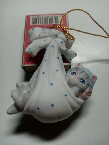 Коллекционные фигурки кота (кошки, котенка) Kitty Cucumber 1990 год