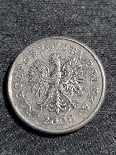 Польша 20 грошей 2008