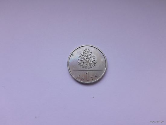 1 лат 2006 года. Латвия. Шишка