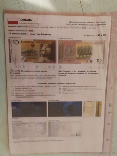 Справочник "Банкноты  государственного банка Польша.
