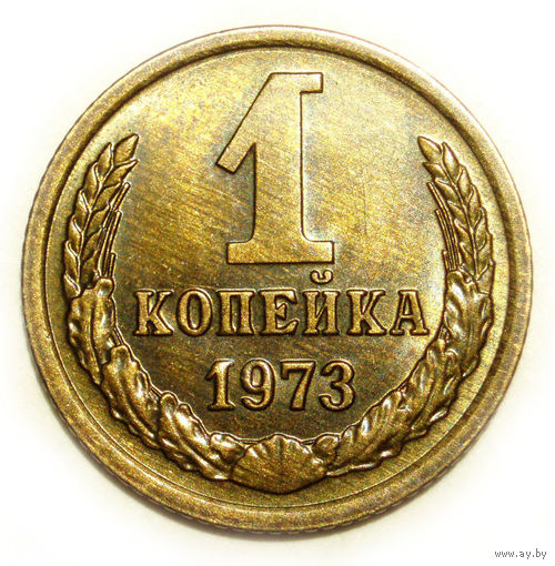 1 копейка 1973 UNC #A Супер!
