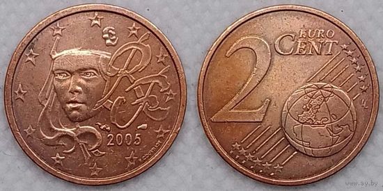 2 евроцента 2005 г Франция