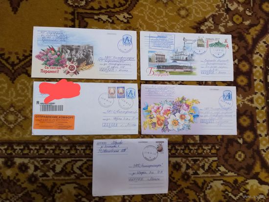 Беларусь 5 конвертов из Иваново Брестской обл