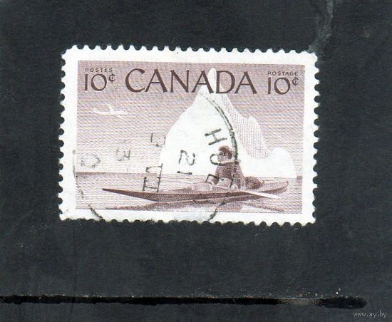 Канада. Ми-302. Эскимосский охотник на каяке. 1955.