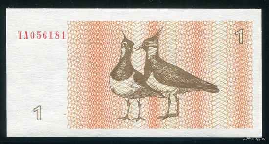 Литва 1 талон 1992 P39. Серия TA. UNC