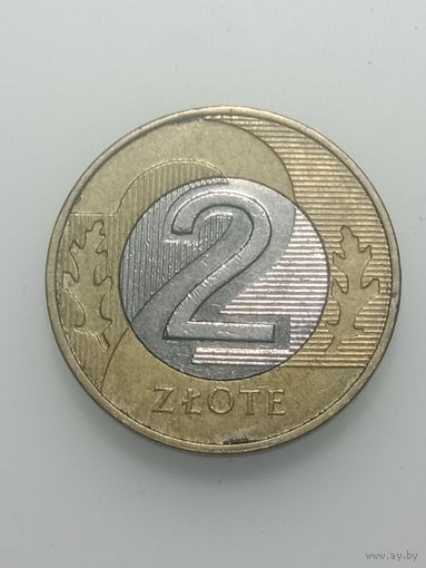 Польша 2 злотых 2014 года .