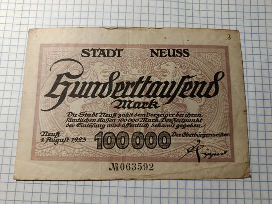 Германия  100 тысяч марок (11)