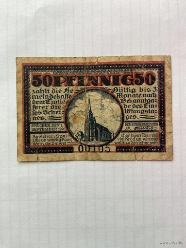 50 пфенигов (нотгельды) Германия  -1402