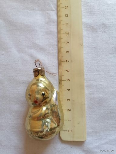 Ёлочная игрушка БЕЛОЧКА СССР 0092