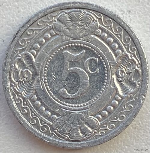 Нидерландские Антильские острова 5 центов 1997 г.